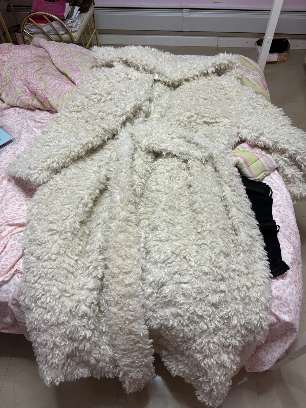 Khy shaggy faux fur coat